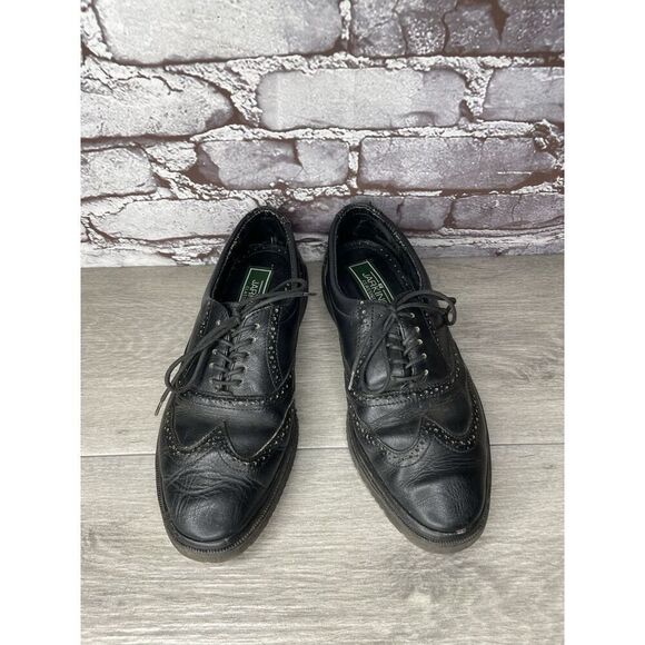 Jarking Classics Black Leather Lace Up Oxfords Shoes Men Sz 6E US/39EU Mexico - Picture 2 of 16